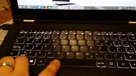 lenovo yoga laptop keyboard backlight turn on
